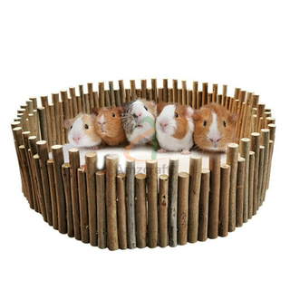 Wholesale Hamster Playpen Wood Long Small Pet Playpen Hamster Raw Log Fence for Chinchilla