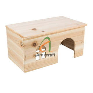 Eco-Friendly Wildlife Wooden Nesting Feeding Box Hotel Solid Wood Shelter Habitat
