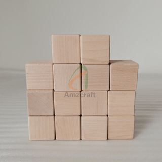 Wholesale Custom Size Wood Cubes Blocks Hard Wood