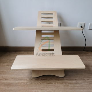Custom Wood Adjustable Standing Desk for Stand Up Laptop User Flexibility and Healthy Working
