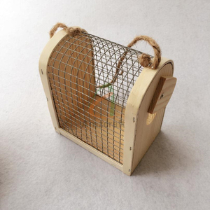Natural Wooden Hamster Cage Breathe Freely Mason Bee House Supplier OEM