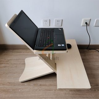 Custom Wholesale Birchplywood Wood Adjustable Standing Up Desk