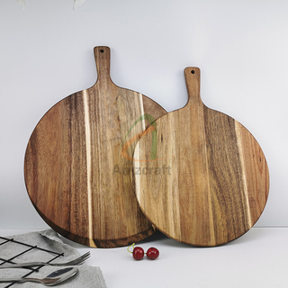Bamboo Pizza Peel Acacia Wood Food Serving Plate Best Homemade Cutting Board Customized Size