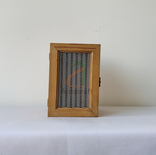 Wholesale Light Weight Wood Box with Mesh Top Great for Easter Storage Box