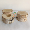 Natural Birch Log Wood Ring Box Jewelry Gift Package Wedding Ring Holder