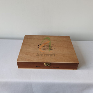 Wholesale Wood Cigars Keepsake Storage Packaging Box with Raised Lip