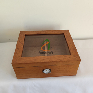 Real Spanish Cedar Wood Cigar Humidor Gift for Him Groomsman Gift Best Gift Box for Father's Day Great for Husband Birthday